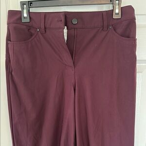 Lululemon Stretchy Burgundy work pants